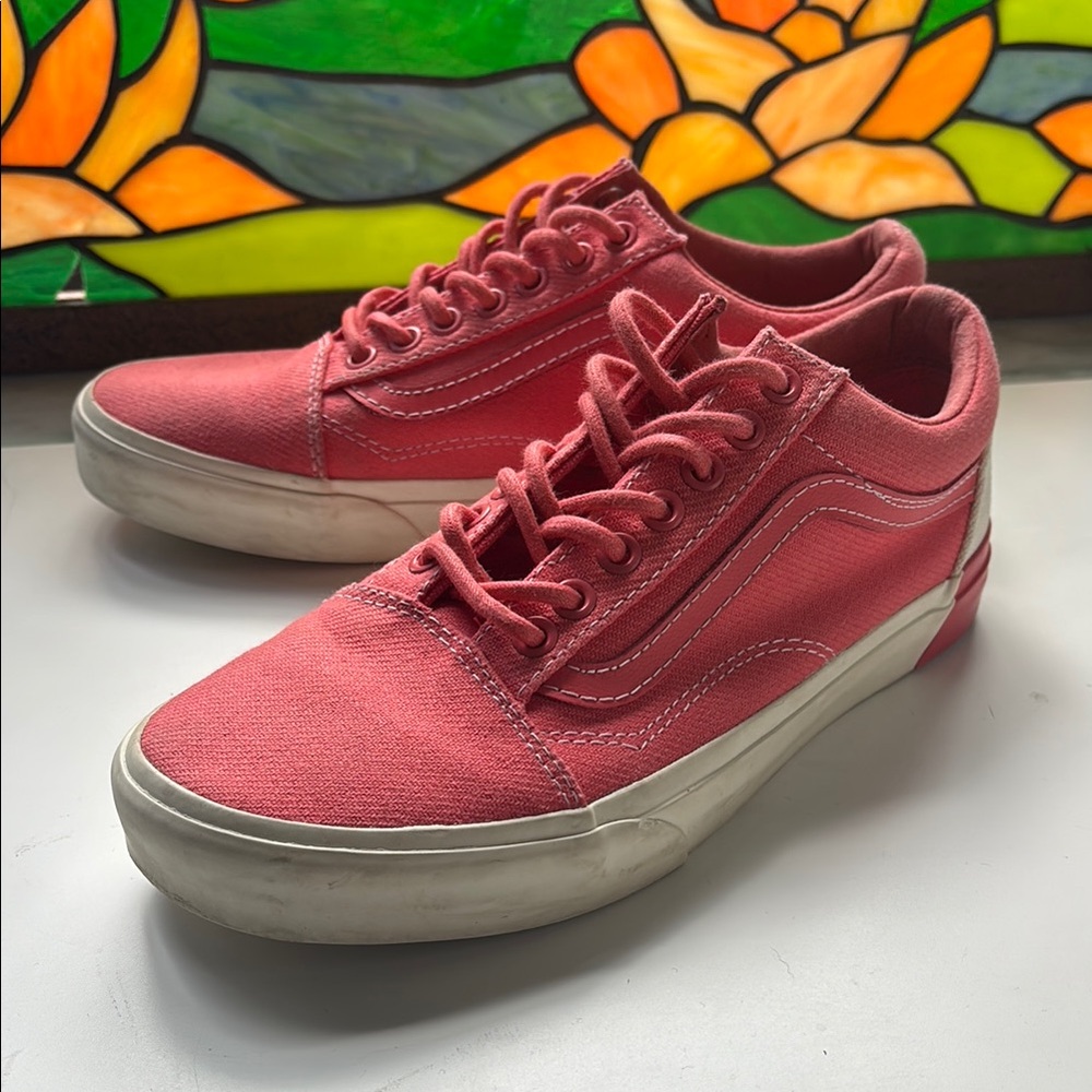 Vans Pink Old Skool color block Sneakers Canvas